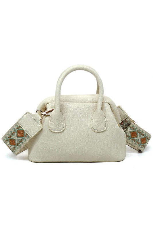 Spring Frame Doctors Satchel Crossbody Bag