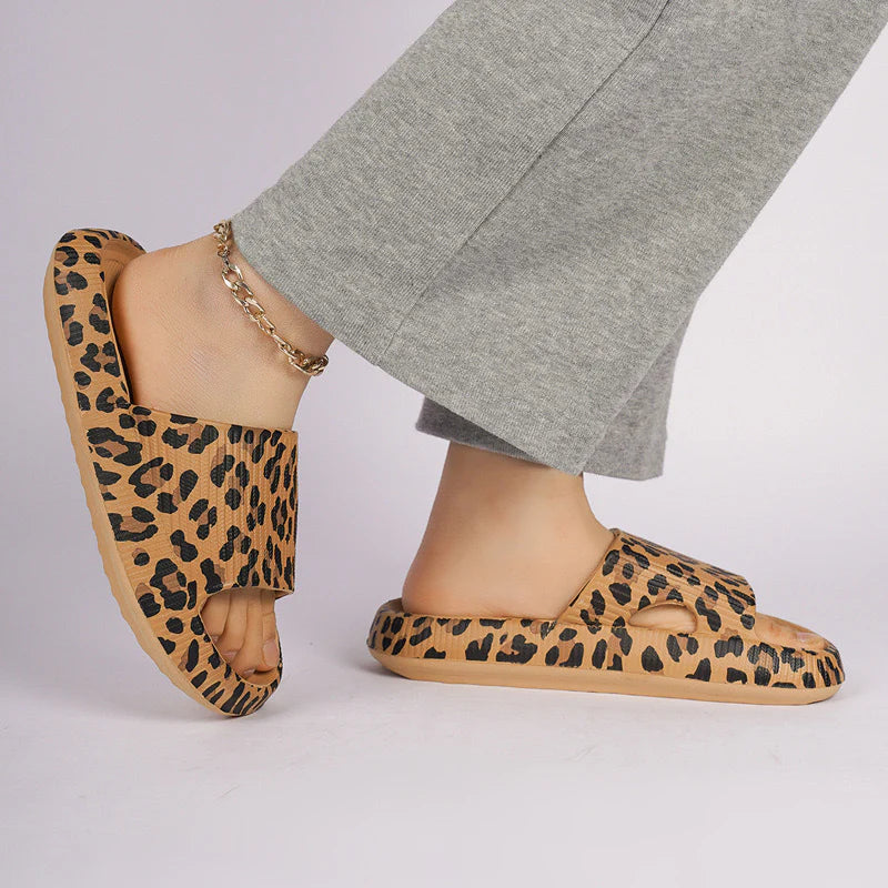 Chic Leopard Comfort Slides