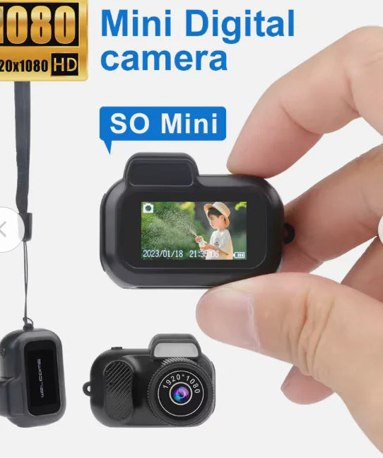 Compact HD Mini Camera - Portable 1080p Indoor Outdoor