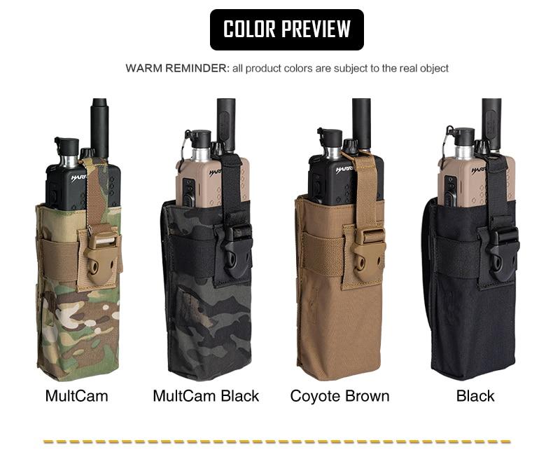 Tactical Radio Pouch For RRV vest Walkie Talkie MOLLE MBITR TRI