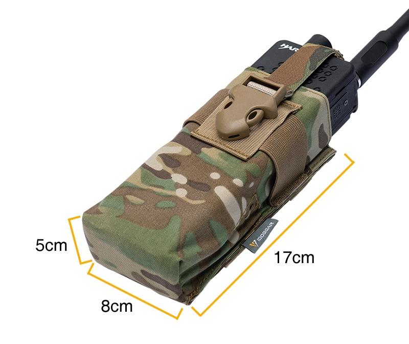 Tactical Radio Pouch For RRV vest Walkie Talkie MOLLE MBITR TRI