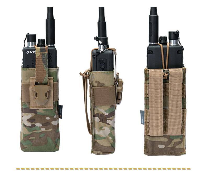 Tactical Radio Pouch For RRV vest Walkie Talkie MOLLE MBITR TRI