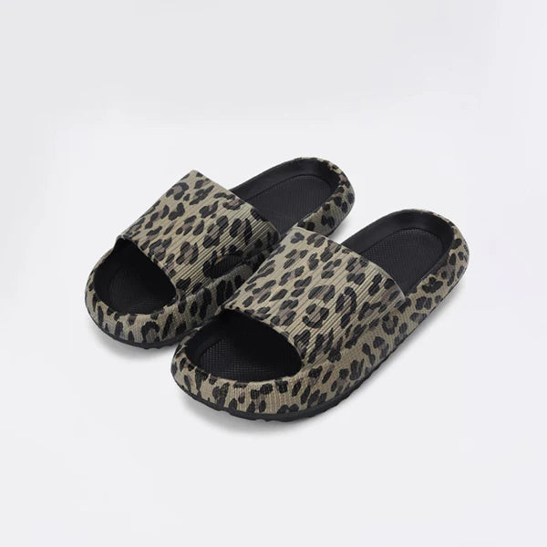 Chic Leopard Comfort Slides